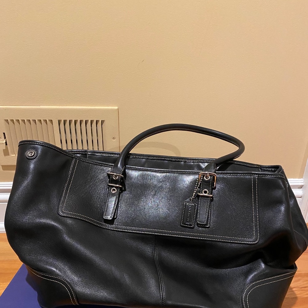 Black large coach large bag